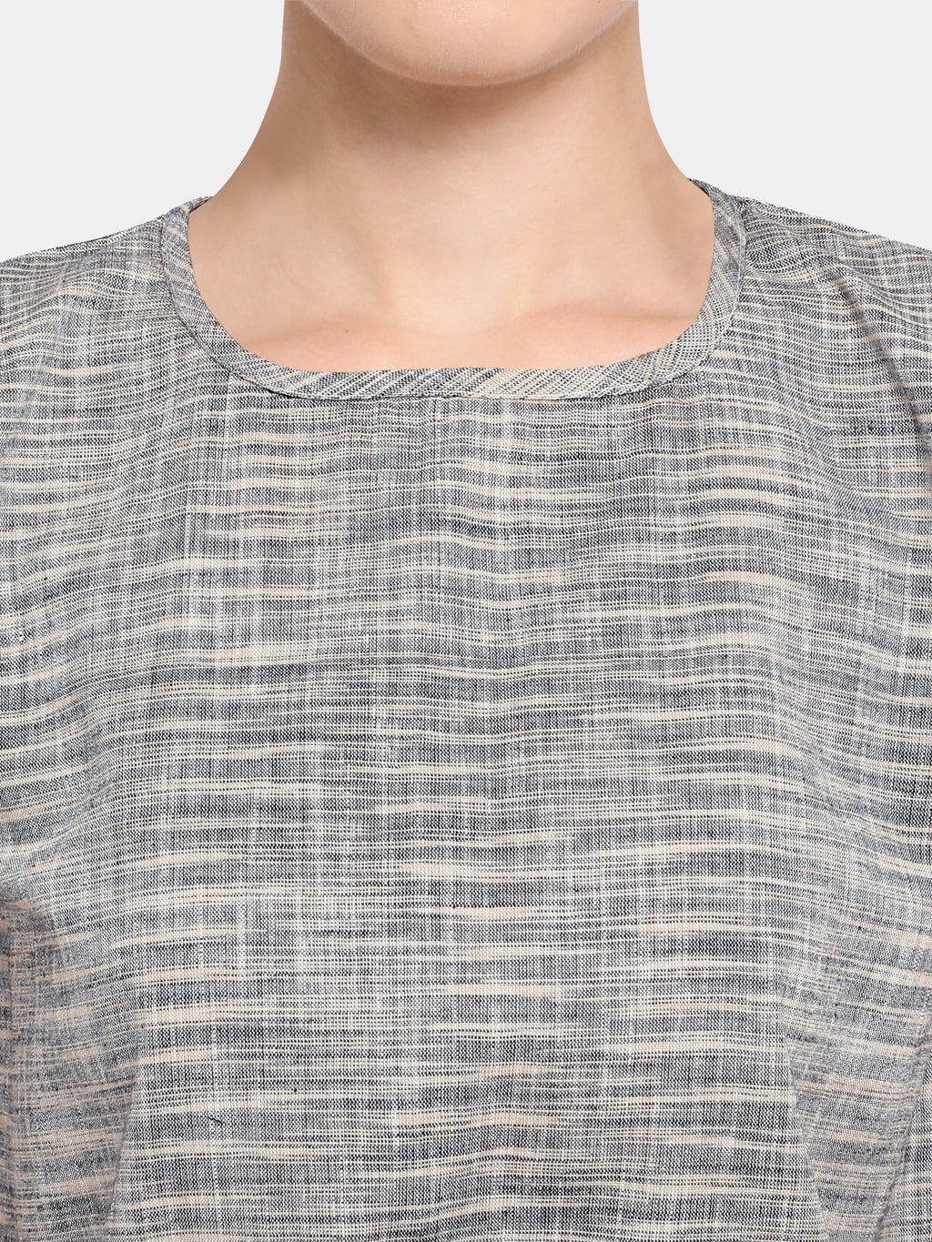 Grey Slub cotton Short Nightsuit Set (MFNIGHT2523)