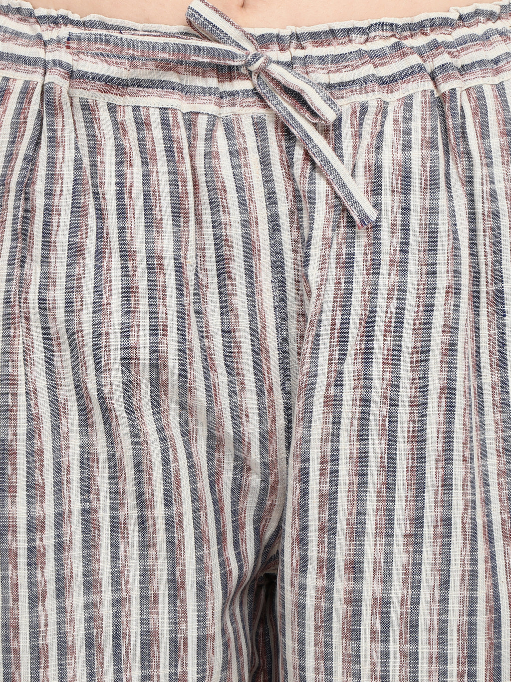 Striped Drop shoulder Short Nightsuit Set (MFNIGHT2527)
