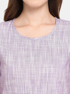 Lavender Cotton pajama Night Suit Set (MFNIGHT2530)