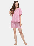 Baby Pink Short Nightsuit Set (MFNIGHT2531)