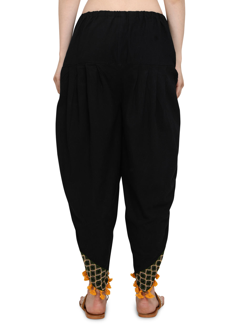 Black Dhoti with Pompon detailing (MFDHOTI01)