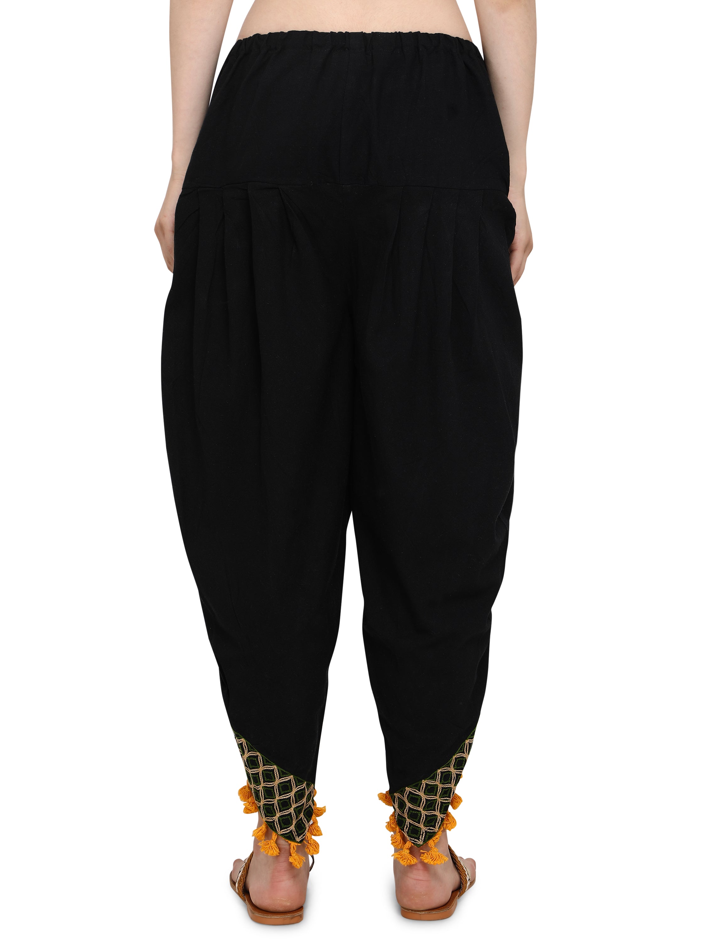 Black Dhoti with Pompon detailing (MFDHOTI01)