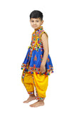 Embroidered Kedia Dhoti Set For Boys & Girls- KD-RGR-Blue
