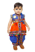 Embroidered Kedia Dhoti Set For Boys & Girls- KD-BGD-Orange