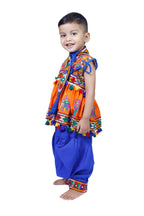 Embroidered Kedia Dhoti Set For Boys & Girls- KD-RGR-Orange