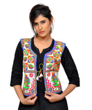 Dupion Silk Kutchi Embroidered Waist Length Jacket/Koti/Shrug (Disco) - MJK-DISCO02