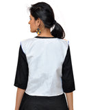 Dupion Silk Kutchi Embroidered Waist Length Jacket/Koti/Shrug (Chakkar) - MJK-CKKR02