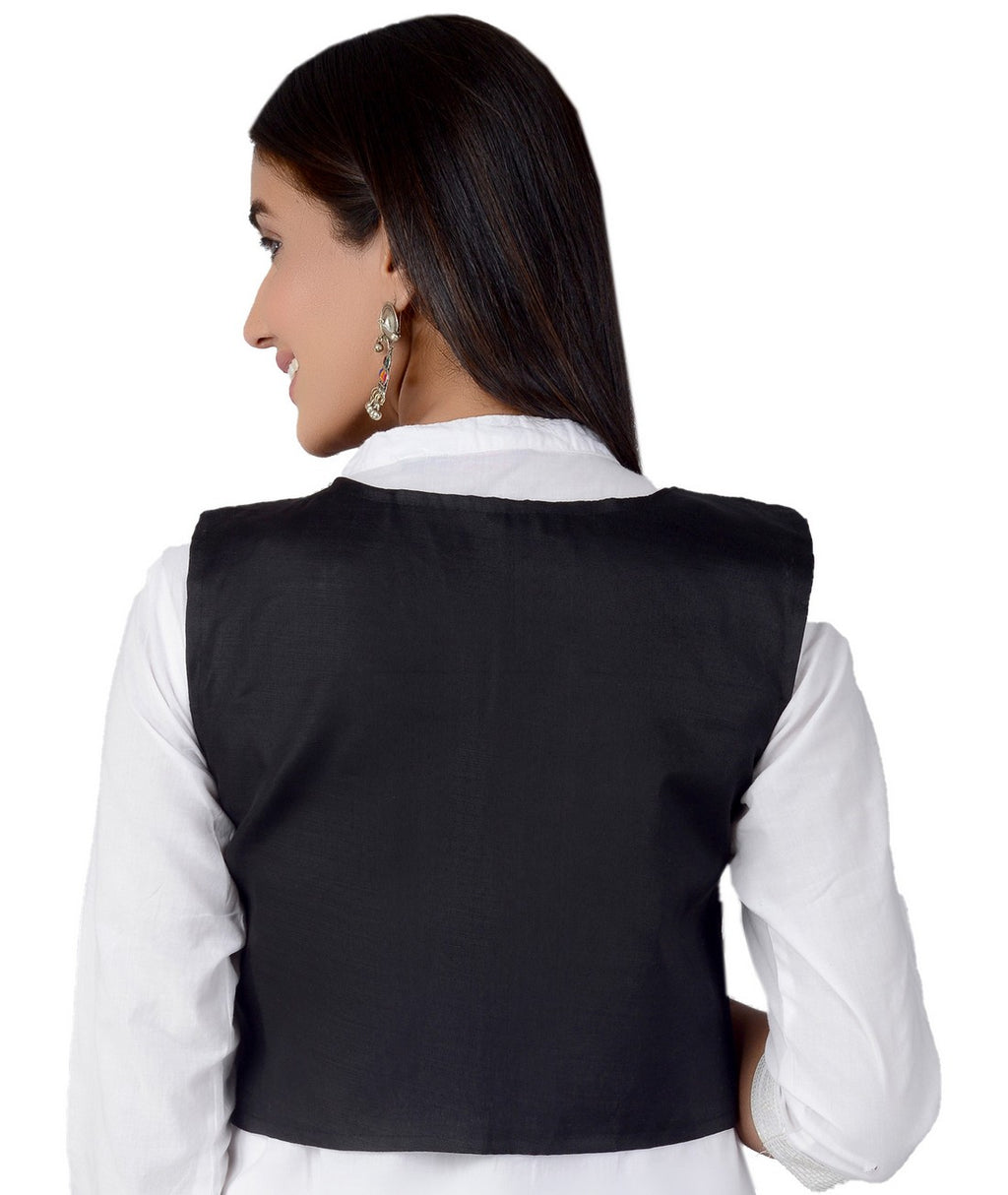Cotton Kutchi Embroidered Short Jacket/Koti/Shrug (REG-101)