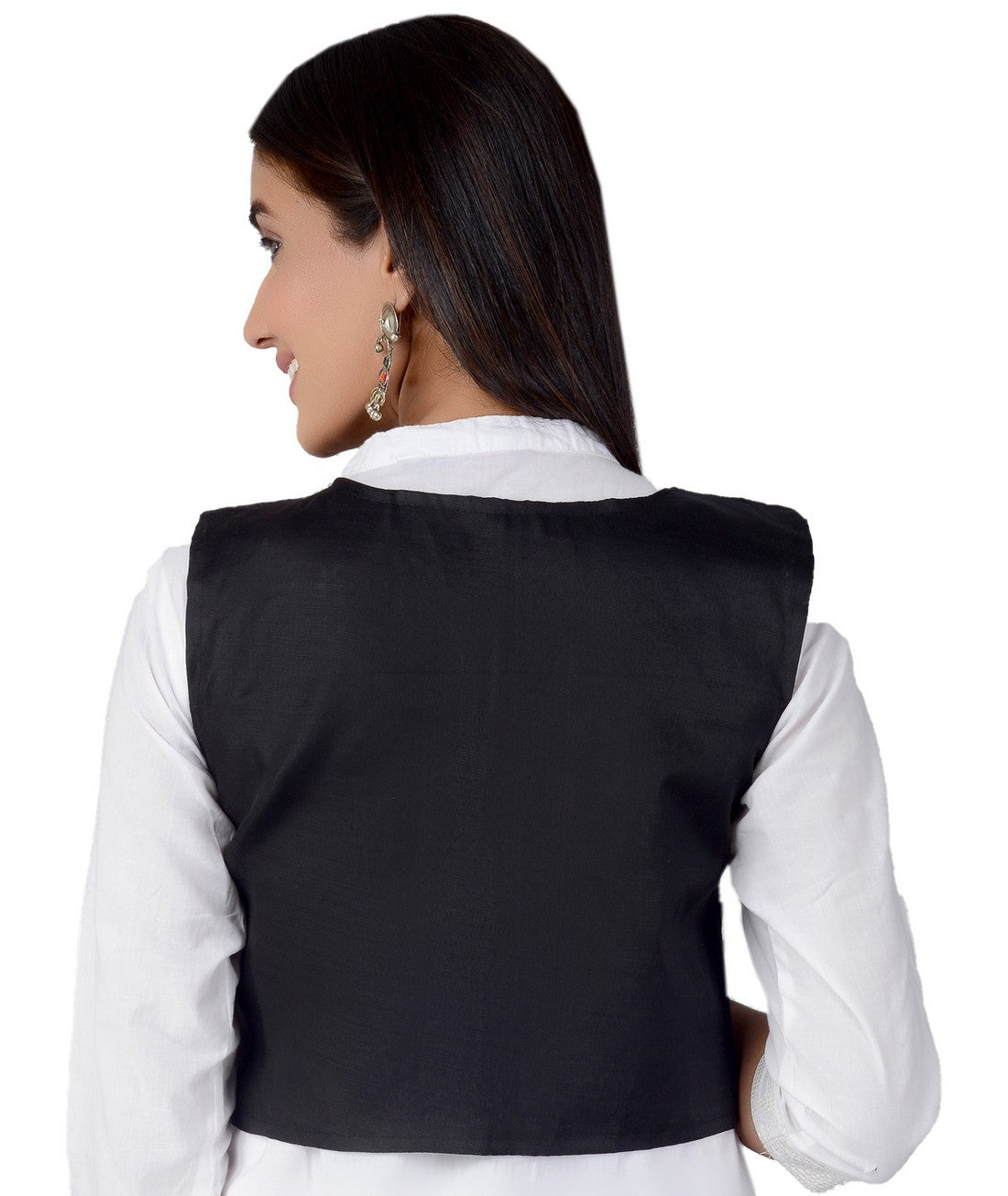 Cotton Kutchi Embroidered Short Jacket/Koti/Shrug (REG-101)