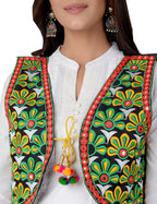 Cotton Kutchi Embroidered Short Jacket/Koti/Shrug (REG-102)