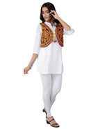 Cotton Kutchi Embroidered Short Jacket/Koti/Shrug (REG-103)