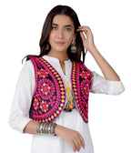 Cotton Kutchi Embroidered Short Jacket/Koti/Shrug (REG-104)