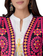Cotton Kutchi Embroidered Short Jacket/Koti/Shrug (REG-104)