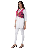 Cotton Kutchi Embroidered Short Jacket/Koti/Shrug (REG-104)
