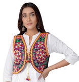 Cotton Kutchi Embroidered Short Jacket/Koti/Shrug (REG-105)