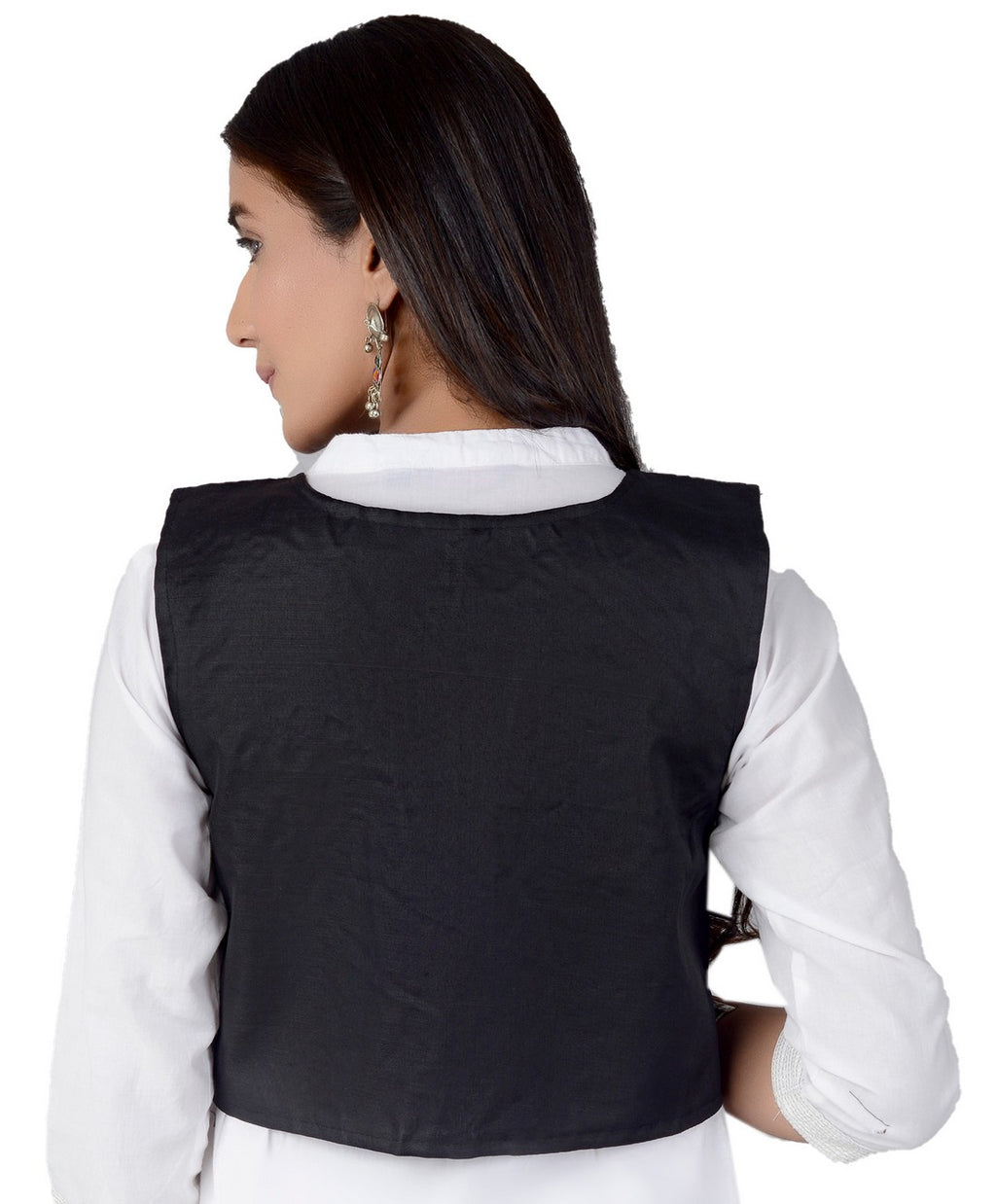 Cotton Kutchi Embroidered Short Jacket/Koti/Shrug (REG-106)