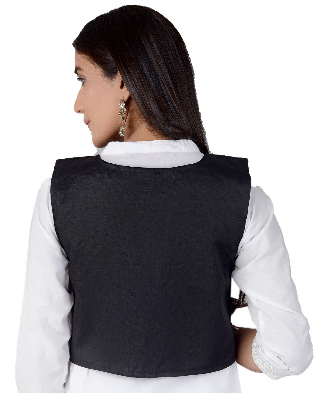 Cotton Kutchi Embroidered Short Jacket/Koti/Shrug (REG-106)