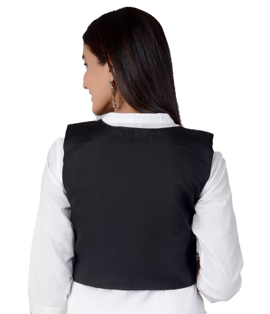 Cotton Kutchi Embroidered Short Jacket/Koti/Shrug (REG-107)