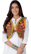 Cotton Kutchi Embroidered Short Jacket/Koti/Shrug (REG-108)