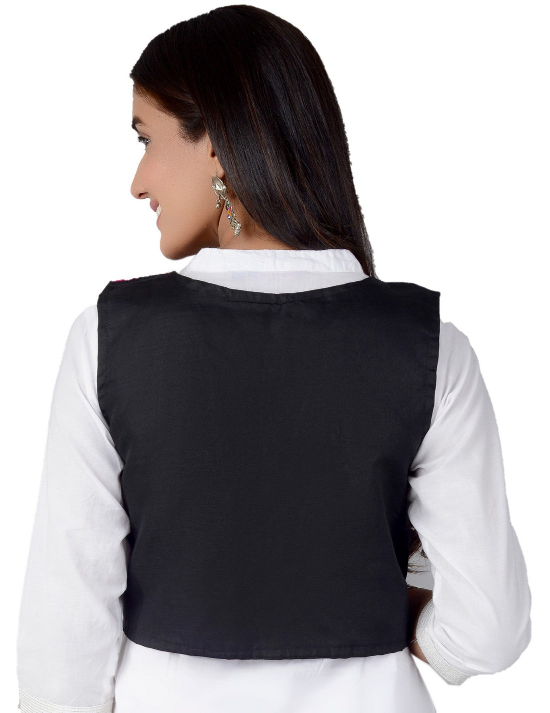Cotton Kutchi Embroidered Short Jacket/Koti/Shrug (REG-109)