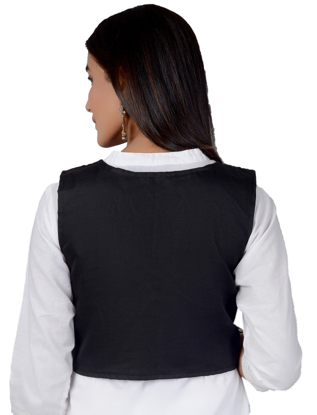Cotton Kutchi Embroidered Short Jacket/Koti/Shrug (REG-110)
