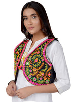 Cotton Kutchi Embroidered Short Jacket/Koti/Shrug (REG-112)