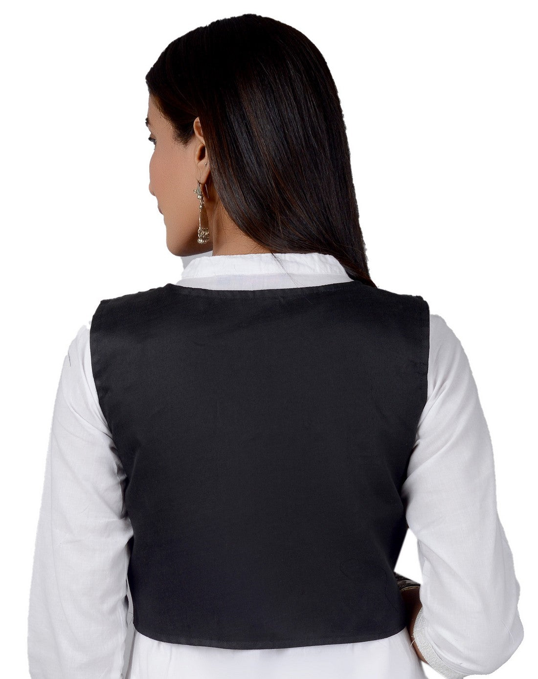 Cotton Kutchi Embroidered Short Jacket/Koti/Shrug (REG-112)