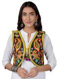 Cotton Kutchi Embroidered Short Jacket/Koti/Shrug (REG-113)