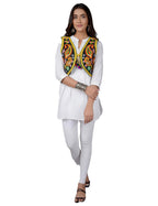 Cotton Kutchi Embroidered Short Jacket/Koti/Shrug (REG-113)