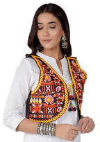 Cotton Kutchi Embroidered Short Jacket/Koti/Shrug (REG-115)