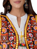 Cotton Kutchi Embroidered Short Jacket/Koti/Shrug (REG-115)