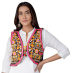 Cotton Kutchi Embroidered Short Jacket/Koti/Shrug (REG-116)