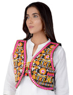 Cotton Kutchi Embroidered Short Jacket/Koti/Shrug (REG-116)
