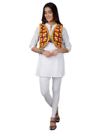 Cotton Kutchi Embroidered Short Jacket/Koti/Shrug (REG-117)