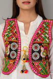 Cotton Kutchi Embroidered Short Jacket/Koti/Shrug (REG-121)