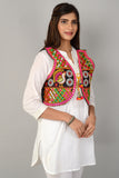 Cotton Kutchi Embroidered Short Jacket/Koti/Shrug (REG-121)