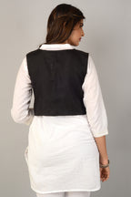 Cotton Kutchi Embroidered Short Jacket/Koti/Shrug (REG-122)