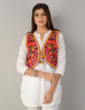 Cotton Kutchi Embroidered Short Jacket/Koti/Shrug (REG-123)