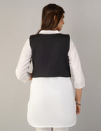 Cotton Kutchi Embroidered Short Jacket/Koti/Shrug (REG-123)