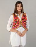 Cotton Kutchi Embroidered Short Jacket/Koti/Shrug (REG-123)