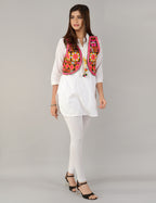Cotton Kutchi Embroidered Short Jacket/Koti/Shrug (REG-125)