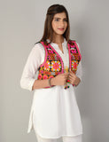 Cotton Kutchi Embroidered Short Jacket/Koti/Shrug (REG-125)