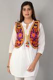 Cotton Kutchi Embroidered Short Jacket/Koti/Shrug (REG-126)
