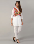 Cotton Kutchi Embroidered Short Jacket/Koti/Shrug (REG-127)