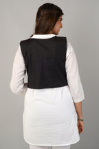 Cotton Kutchi Embroidered Short Jacket/Koti/Shrug (REG-129)