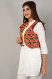 Cotton Kutchi Embroidered Short Jacket/Koti/Shrug (REG-129)