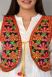 Cotton Kutchi Embroidered Short Jacket/Koti/Shrug (REG-129)
