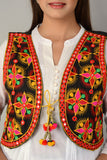 Cotton Kutchi Embroidered Short Jacket/Koti/Shrug (REG-133)