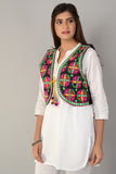 Cotton Kutchi Embroidered Short Jacket/Koti/Shrug (REG-134)