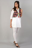 Cotton Kutchi Embroidered Short Jacket/Koti/Shrug (REG-134)